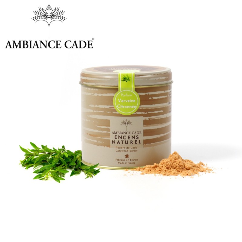 boite-de-poudre-de-cade-verveine-citronnee Poudre de Cade - Parfum Verveine - Zitrone - Eisenkraut