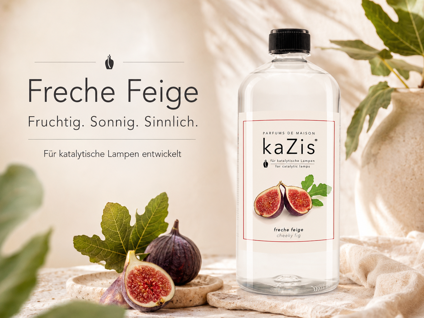 KAZIS® - Freche Feige - Fruchtiger Raumduft - 1 Liter - Für jede katalytische Lampe