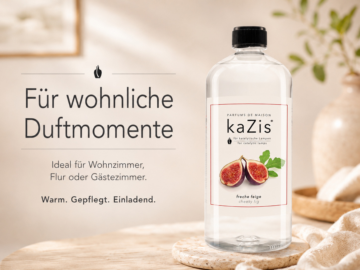 KAZIS® - Freche Feige - Fruchtiger Raumduft - 1 Liter - Für jede katalytische Lampe