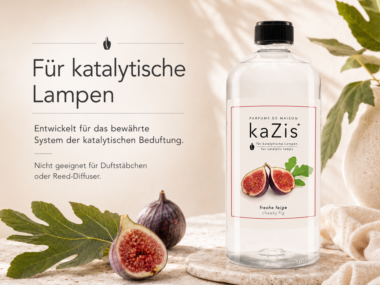 KAZIS® - Freche Feige - Fruchtiger Raumduft - 1 Liter - Für jede katalytische Lampe