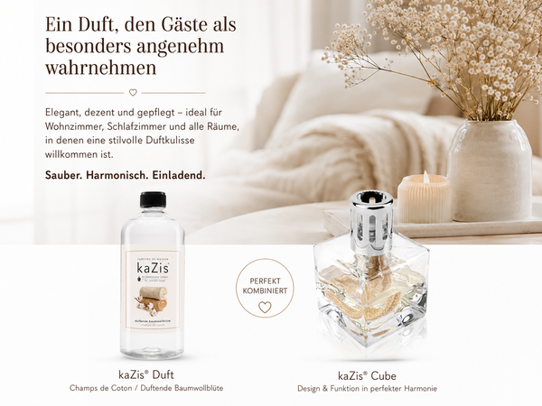 kaZis® 1 Liter Duft für katalytische Lampen - Champs de Coton Raumduft Nachfüller